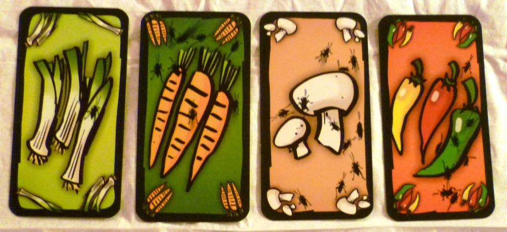 Leek, Carrot, Mushroom, Pepper - but no Slurp or Mmmmm.