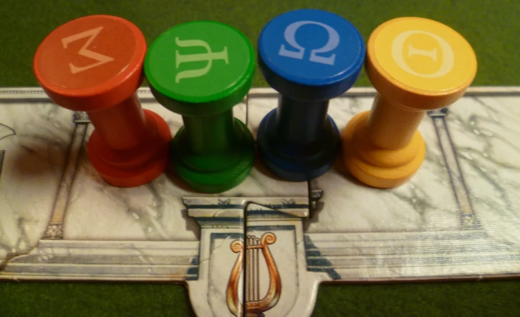Each player starts each round with their four coloured totems