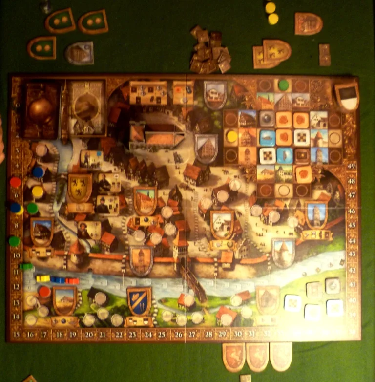 The Ulm board during play