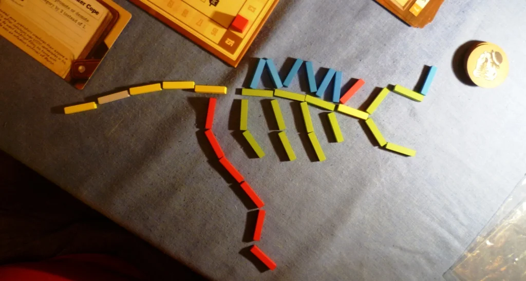 A dinosaur in The Great Dinosaur Rush, its forelimb is a small wing (probably just for balance)