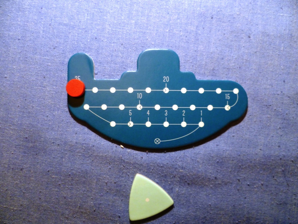 The Oxygen supply chart in Deep Sea Adventure