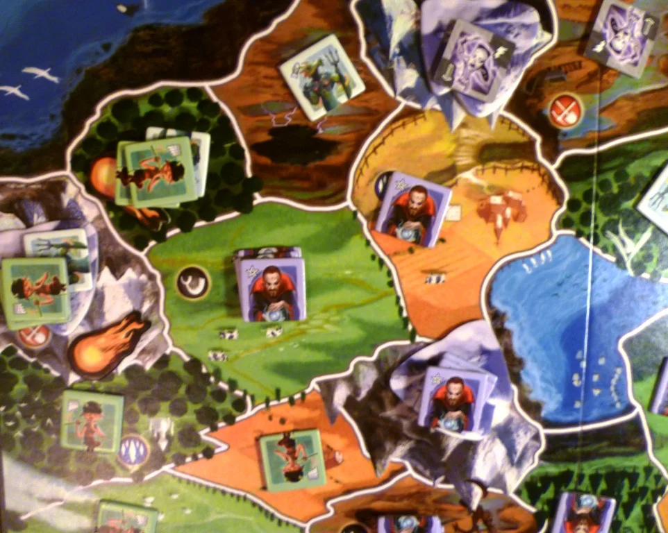 Small World - three of us played on the 2 player side - it was a very aggressive game but still worked quite well