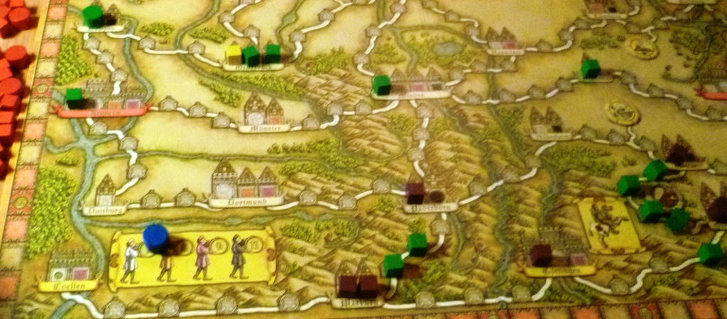 Hansa Teutonica - I played this for the first time this weekend and its a very interesting game with many different ways to collect the necessary victory points.