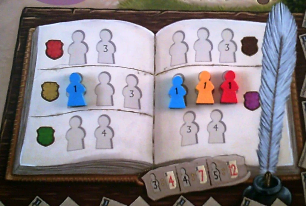 The book with game end points for members in the book shown at the bottom