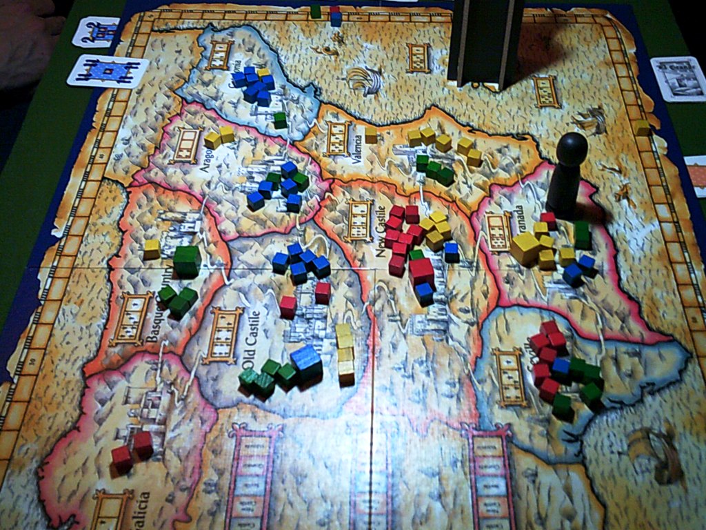 El Grande mid-game at the club
