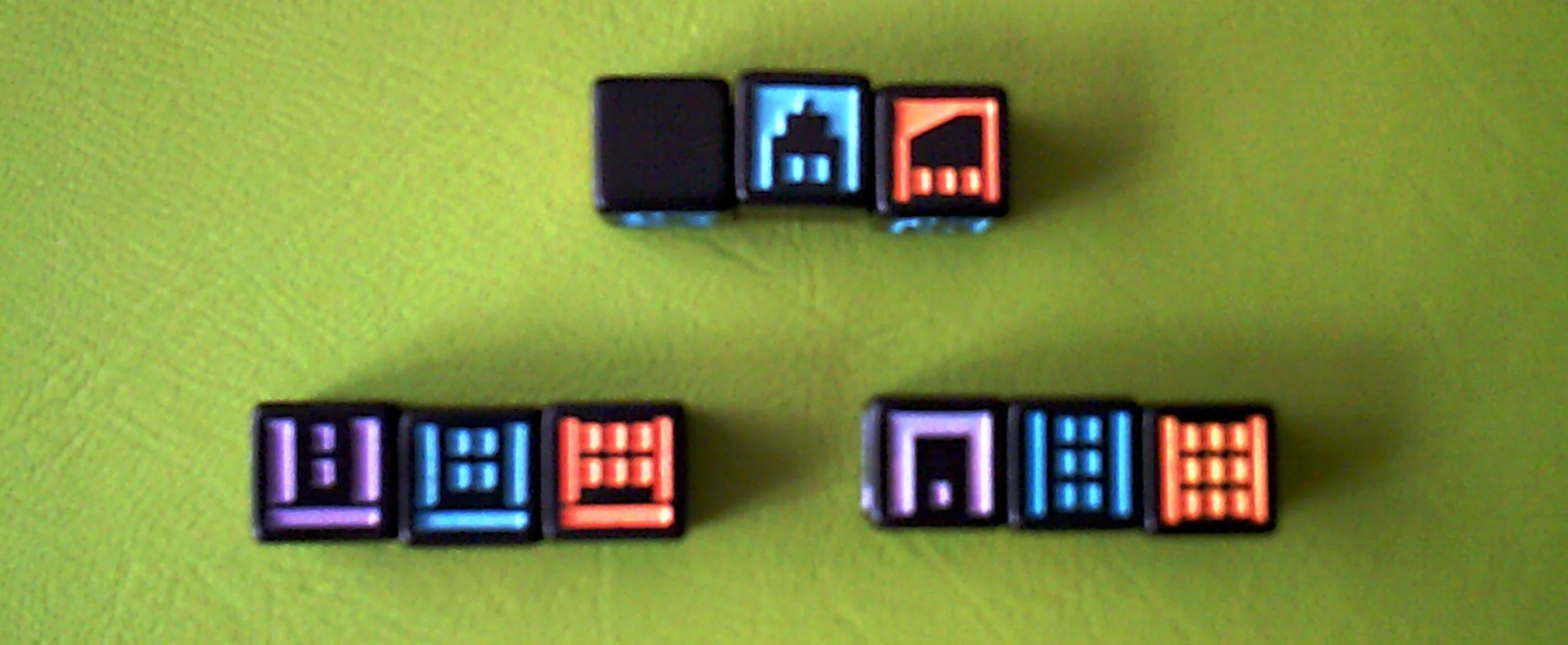 The different dice types