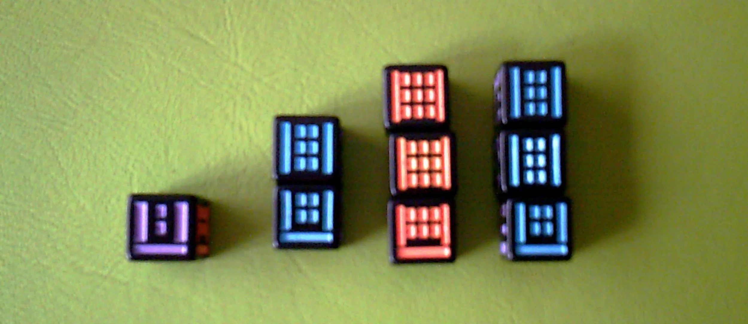 A players position with several buildings partially built