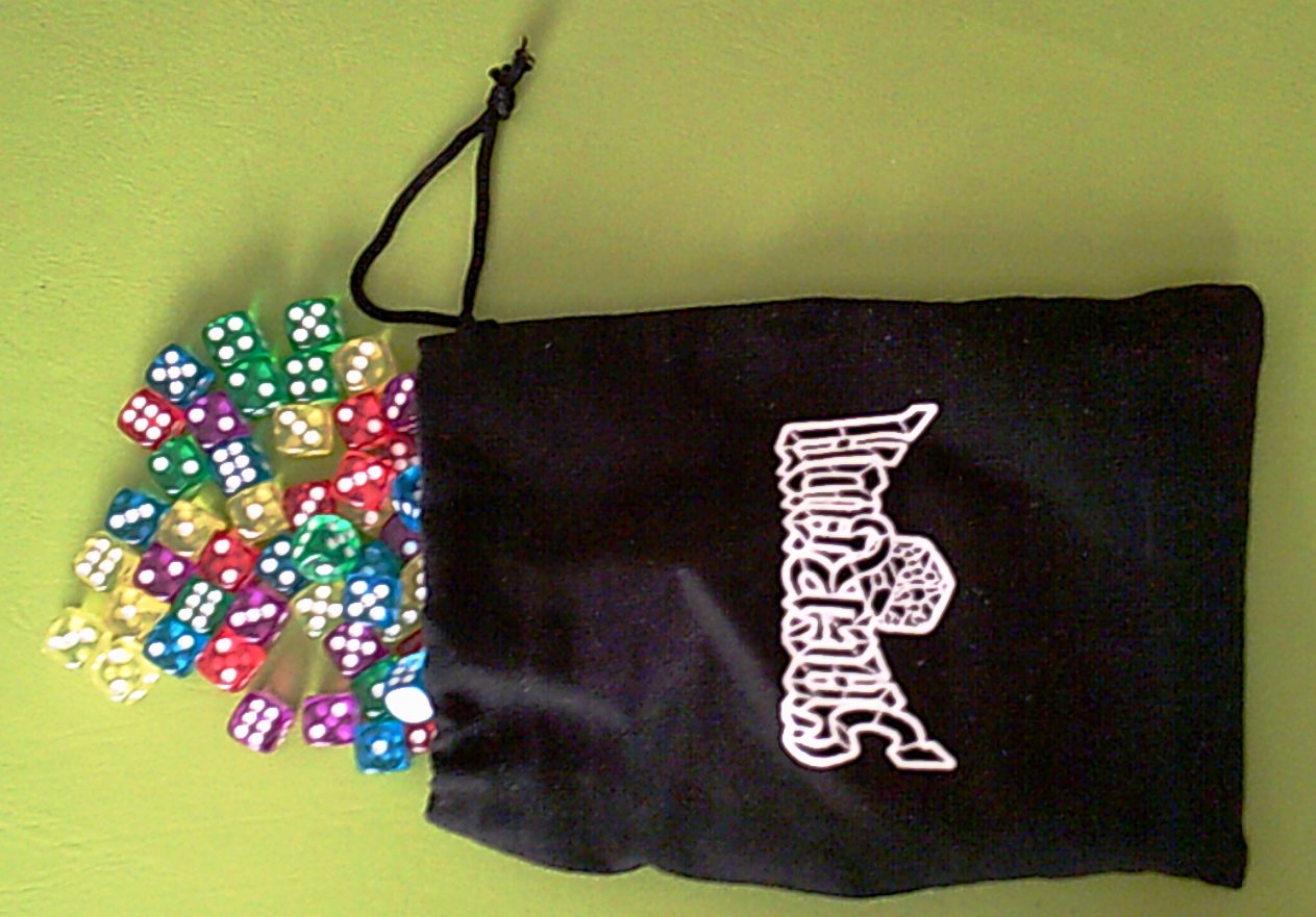 The bag with 90 dice