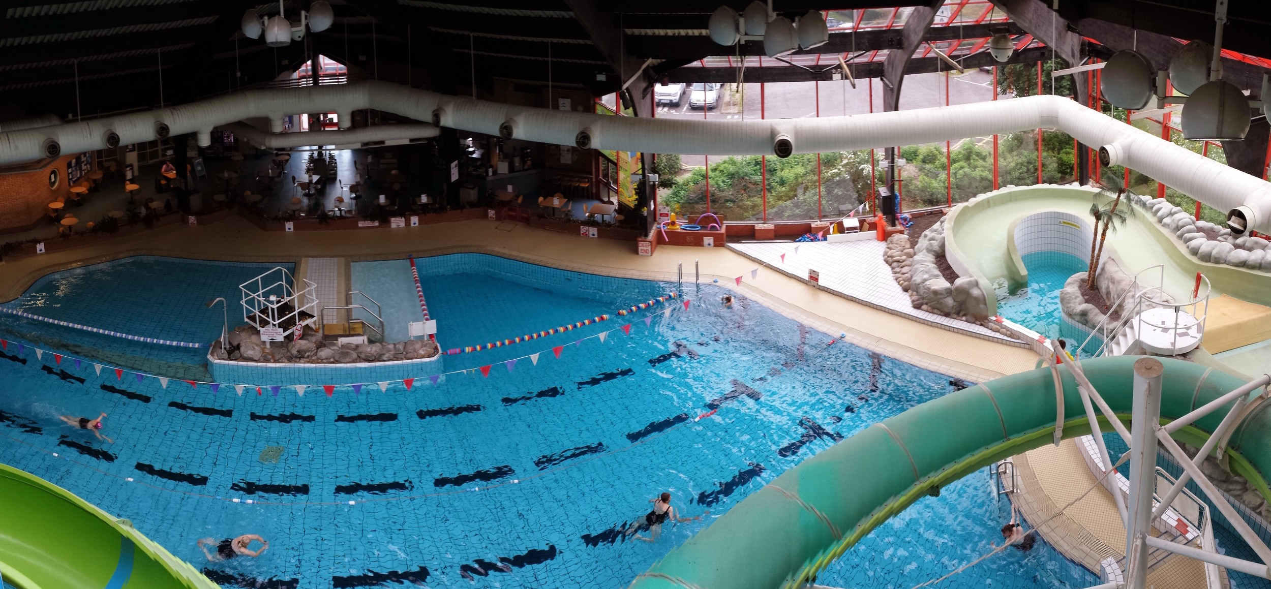 Pre-refurbishment and Poolview installation photograph