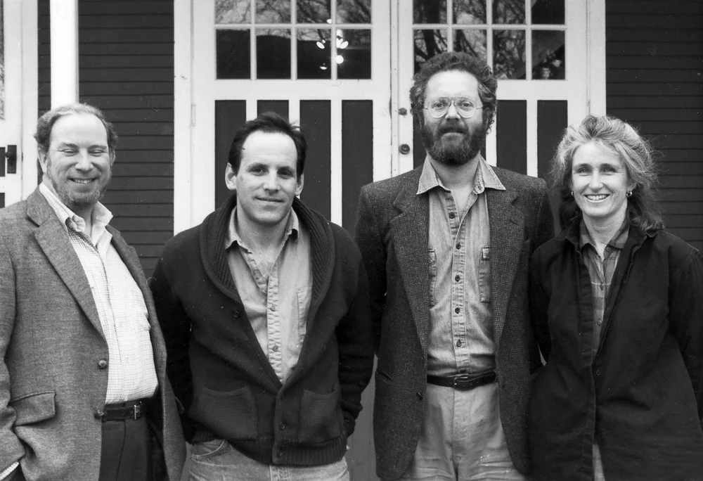 Founder Fred Osborne, long-time Executive Director George Pearlman, and Founders Jon Gregg and Louise von Weise in 1984.