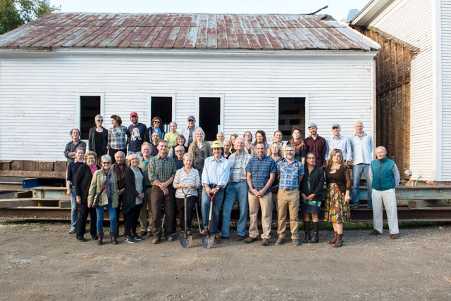 The VSC staff & board gather for the groundbreaking (photo credit: Brittany Powell)