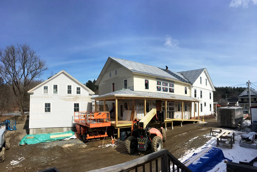 The Kowalsky Addition's roof is underway (photo courtesy Nicole Czapinski)