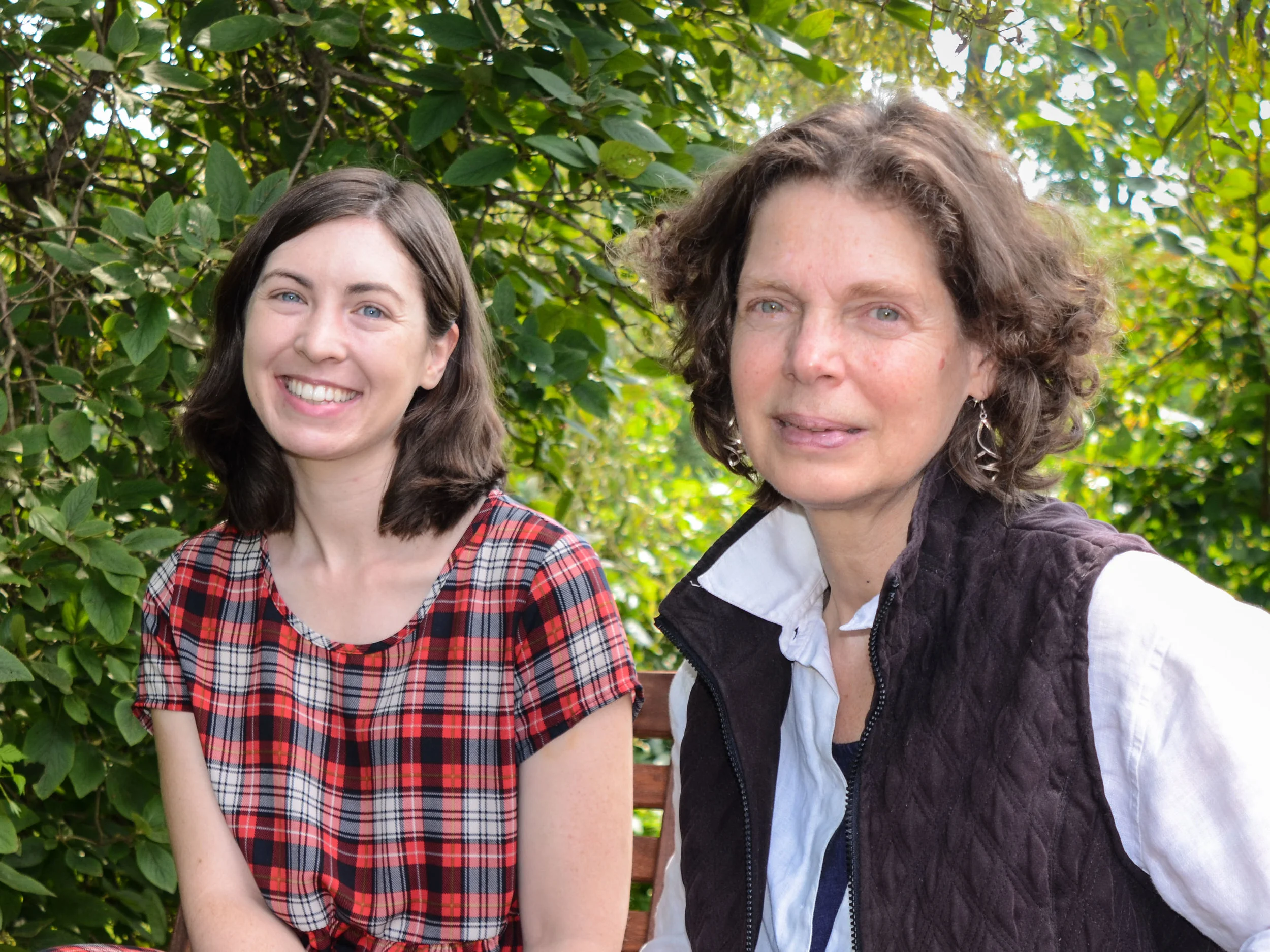 Left to right: Writing Program Coordinator Staff-Artist Andrea Martin and Writing Program Manager Jody Gladding