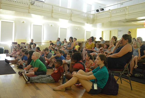 The Johnson Public Library arranged a special summer performance by Vermont’s No Strings Marionette Company on Friday, July 19, in Vermont Studio Center’s Lowe Lecture Hall in Johnson.