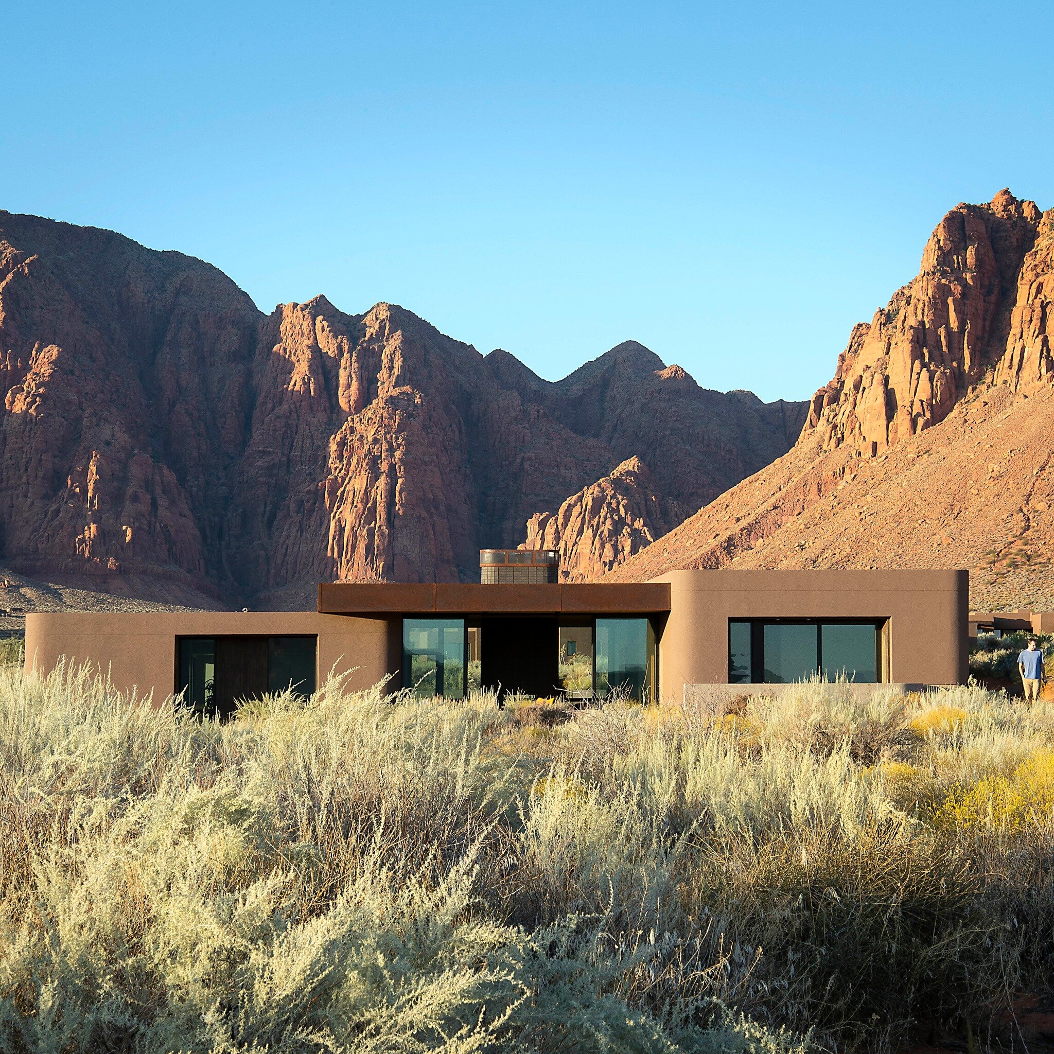 at home amongst the red rock bluffs #modern #utah #desert