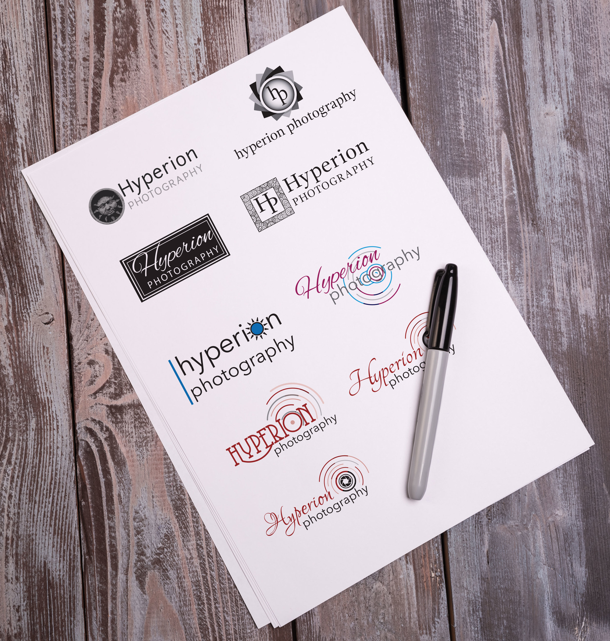 Hyperion Photography Logo Concepts