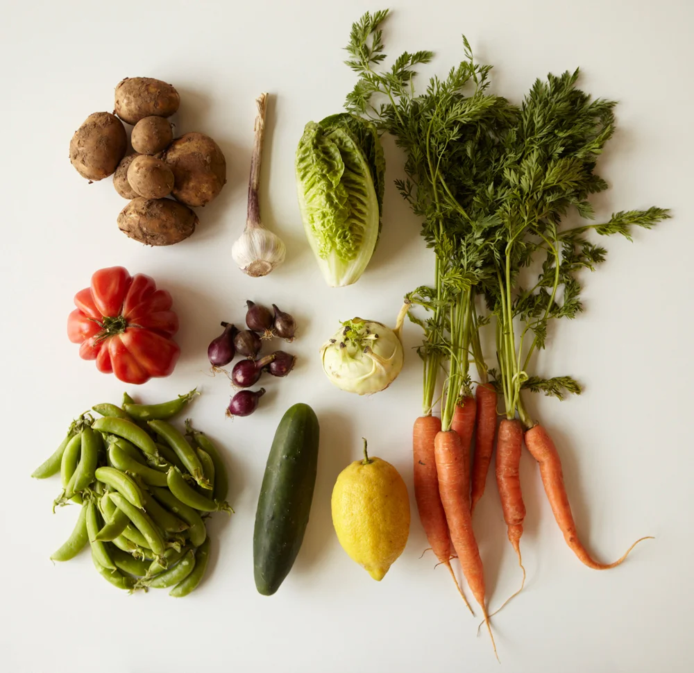 July vegetable bag from Leila's, Calvert Ave