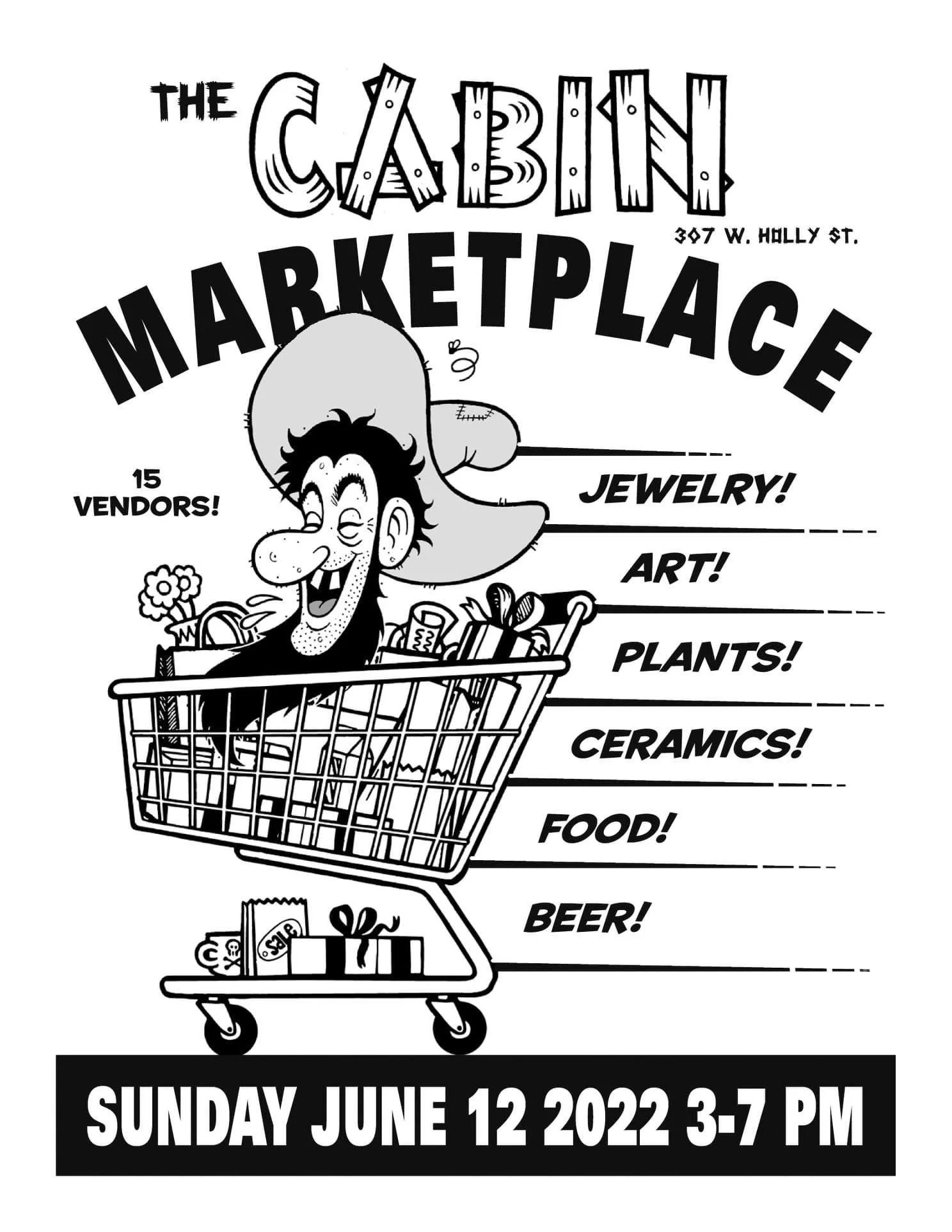 Pop up market at the Cabin Tavern, Bellingham WA