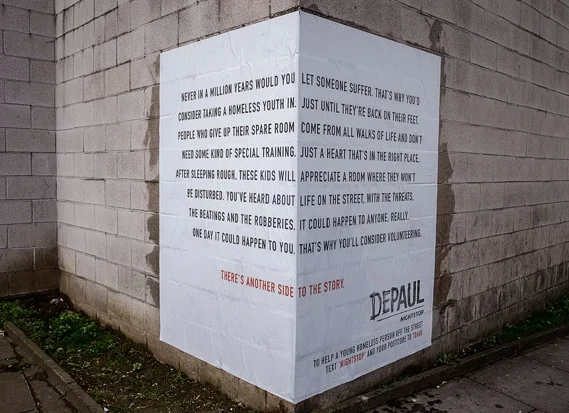 See the other side to homelessness