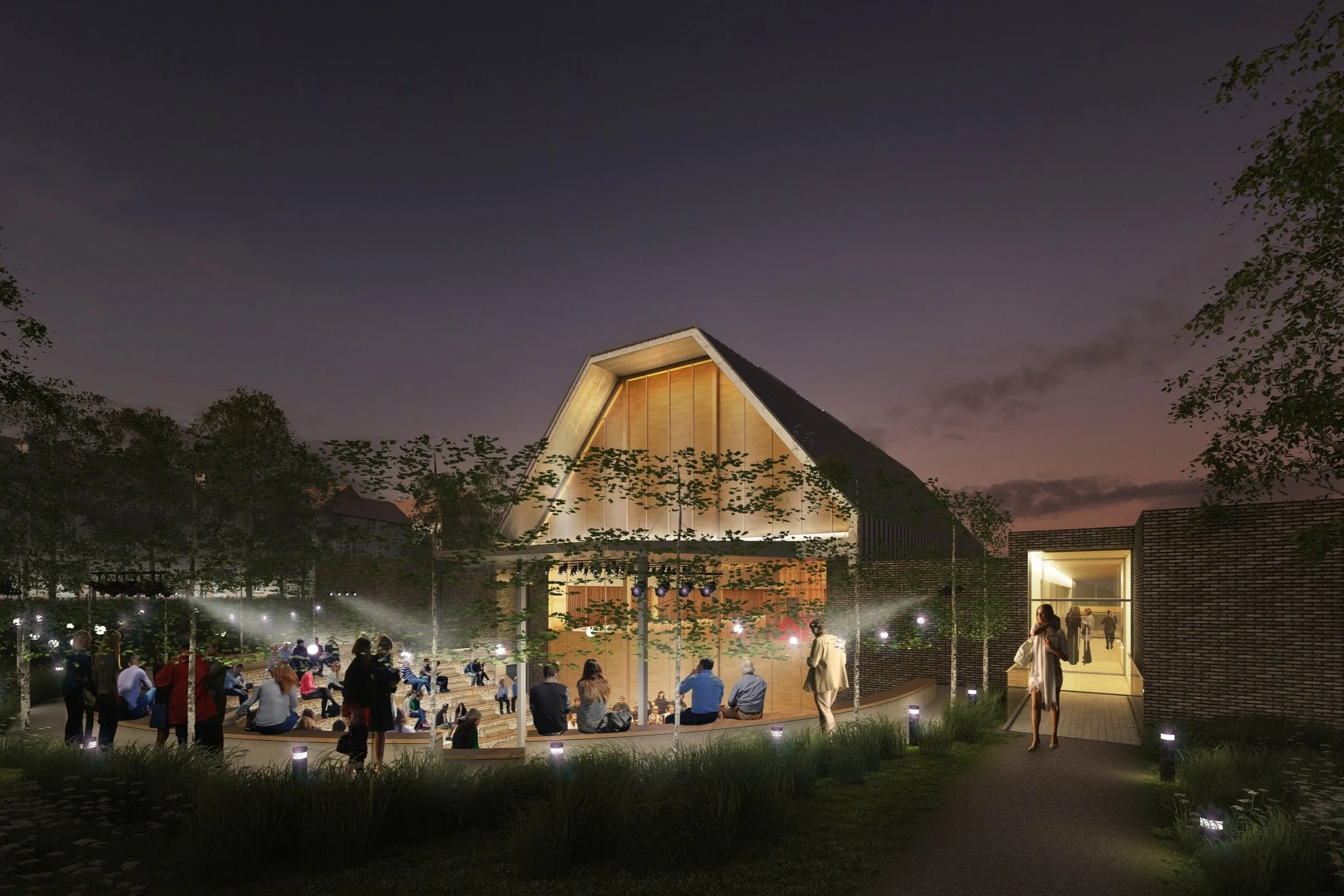 Concept for external Ampitheatre