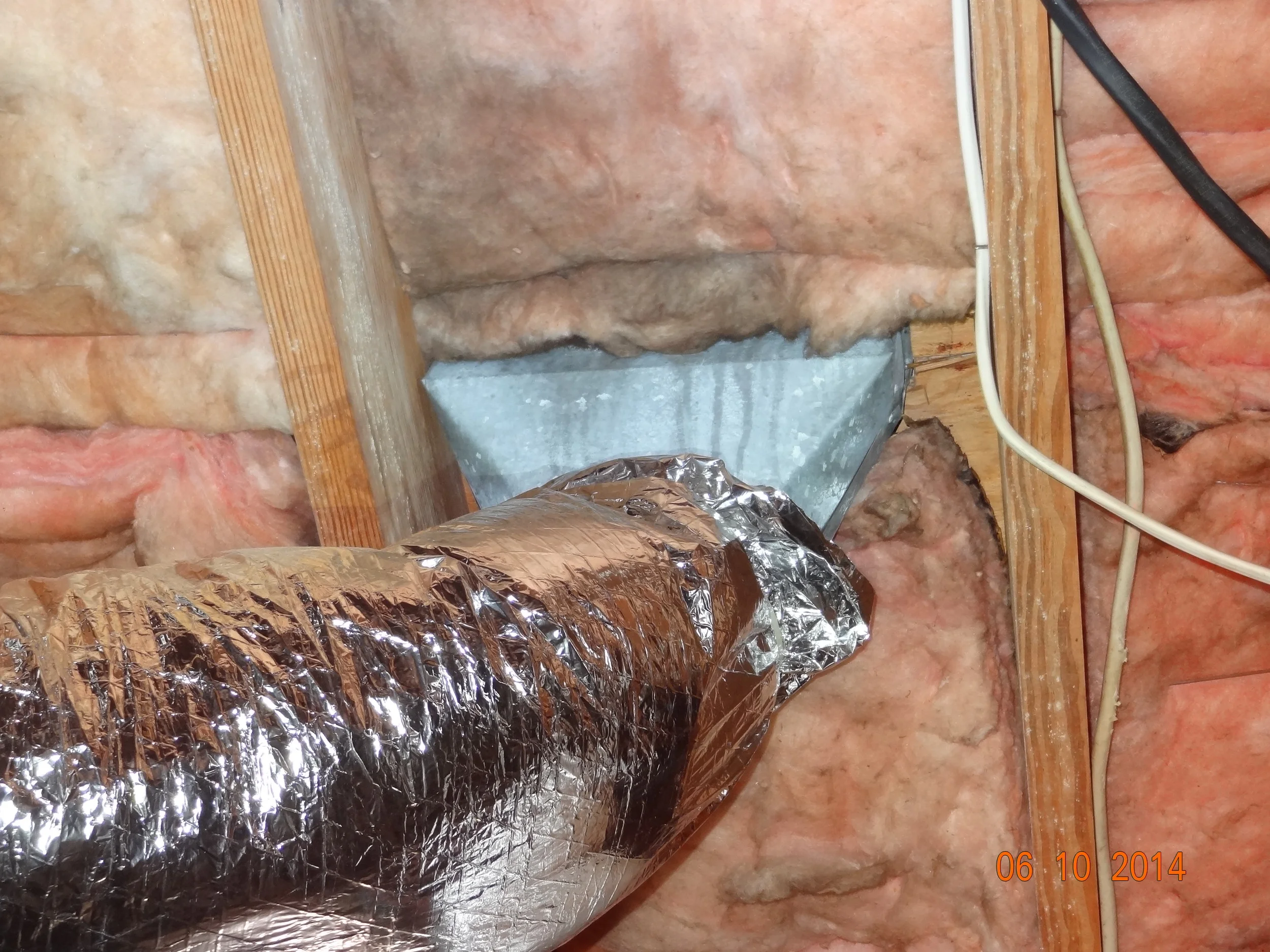 HVAC supply duct has missing insulation - dripping condensation