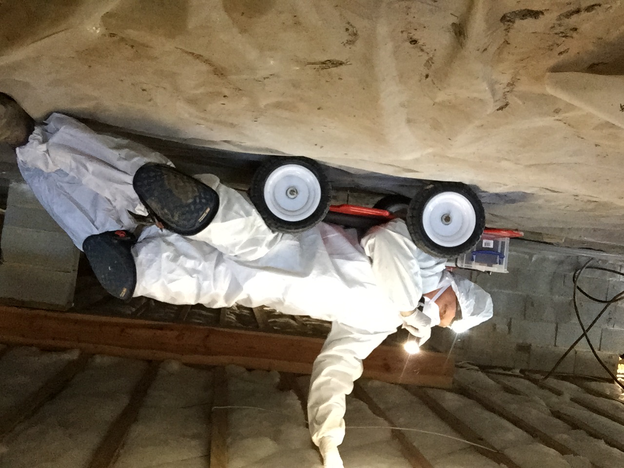 Inspecting a Crawlspace