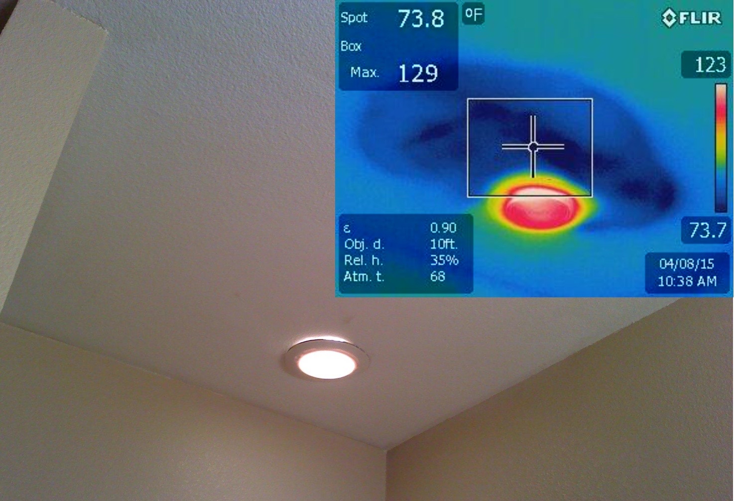 Hidden Ceiling Leak from Plumbing Above