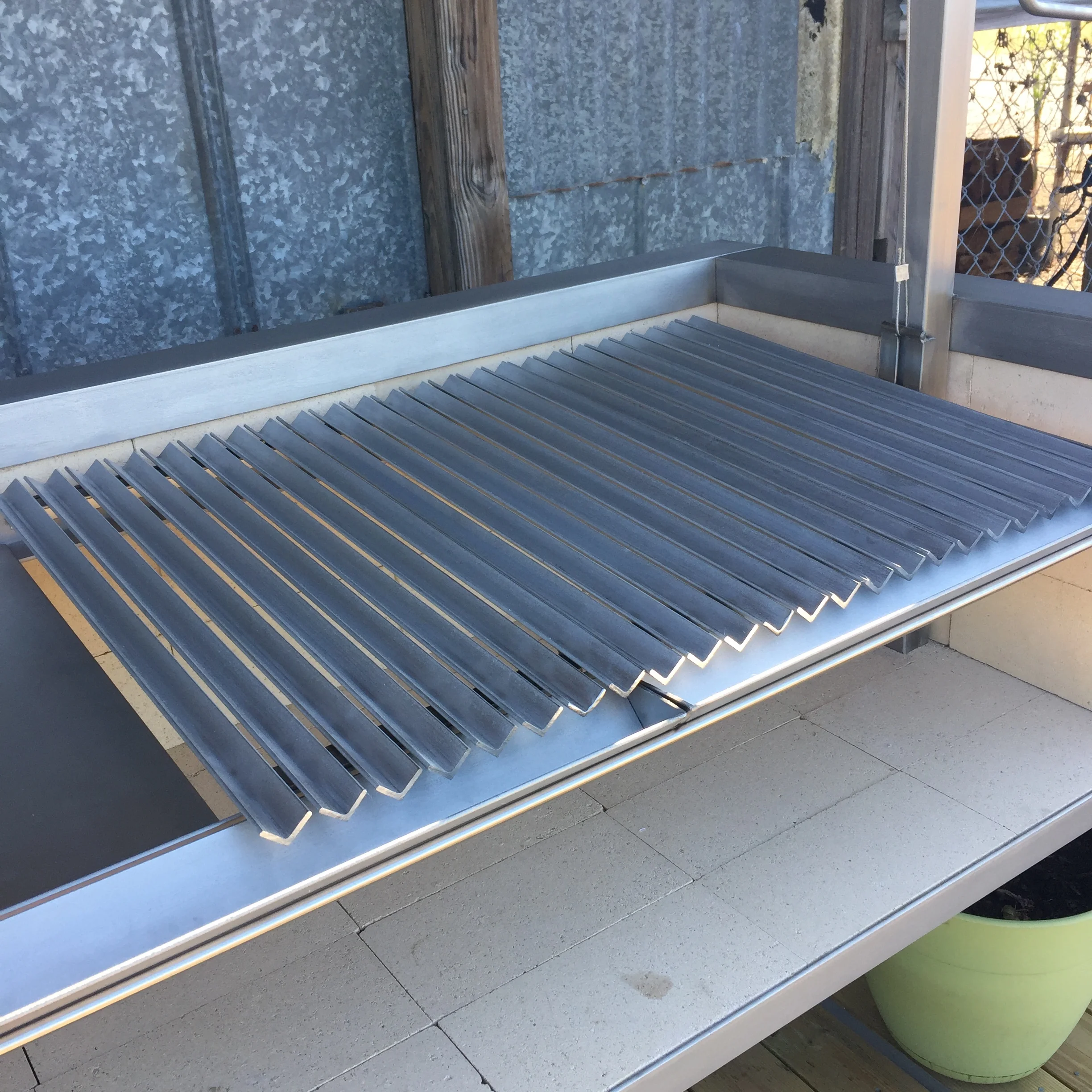 Argentinian bbq grill with brasero for Summer Kitchen