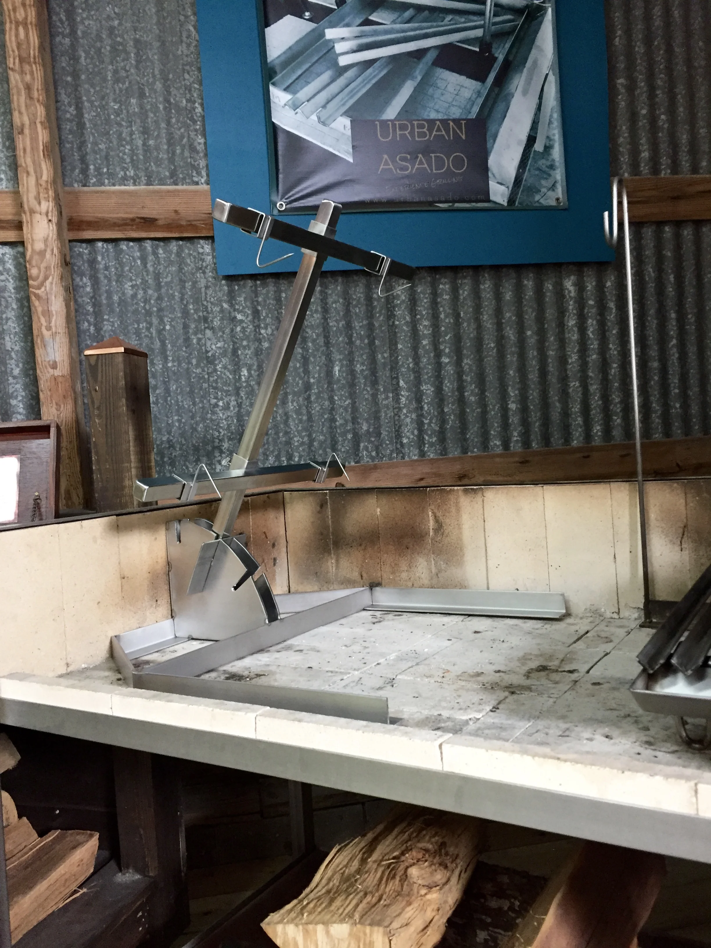 Handcrafted, stainless steel Asado Cross