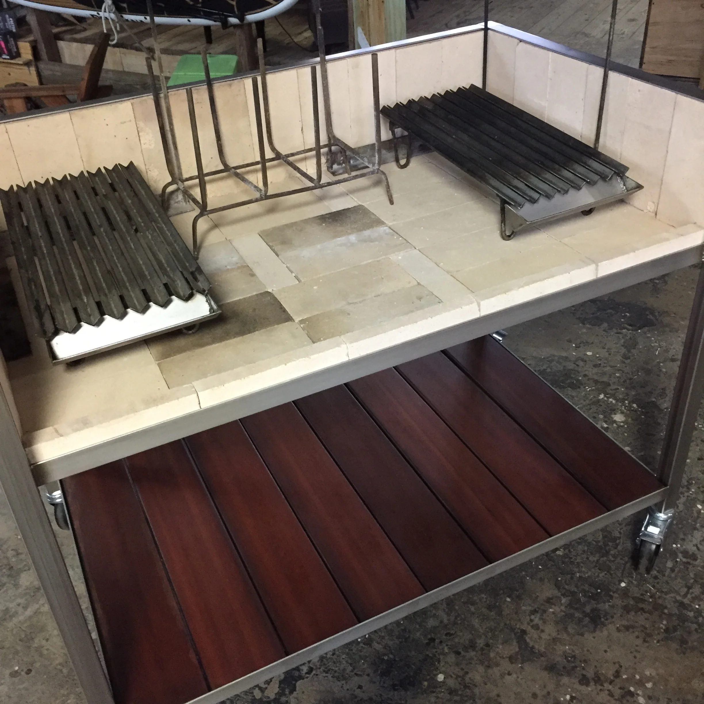 Stainless steel Argentine Asado Table