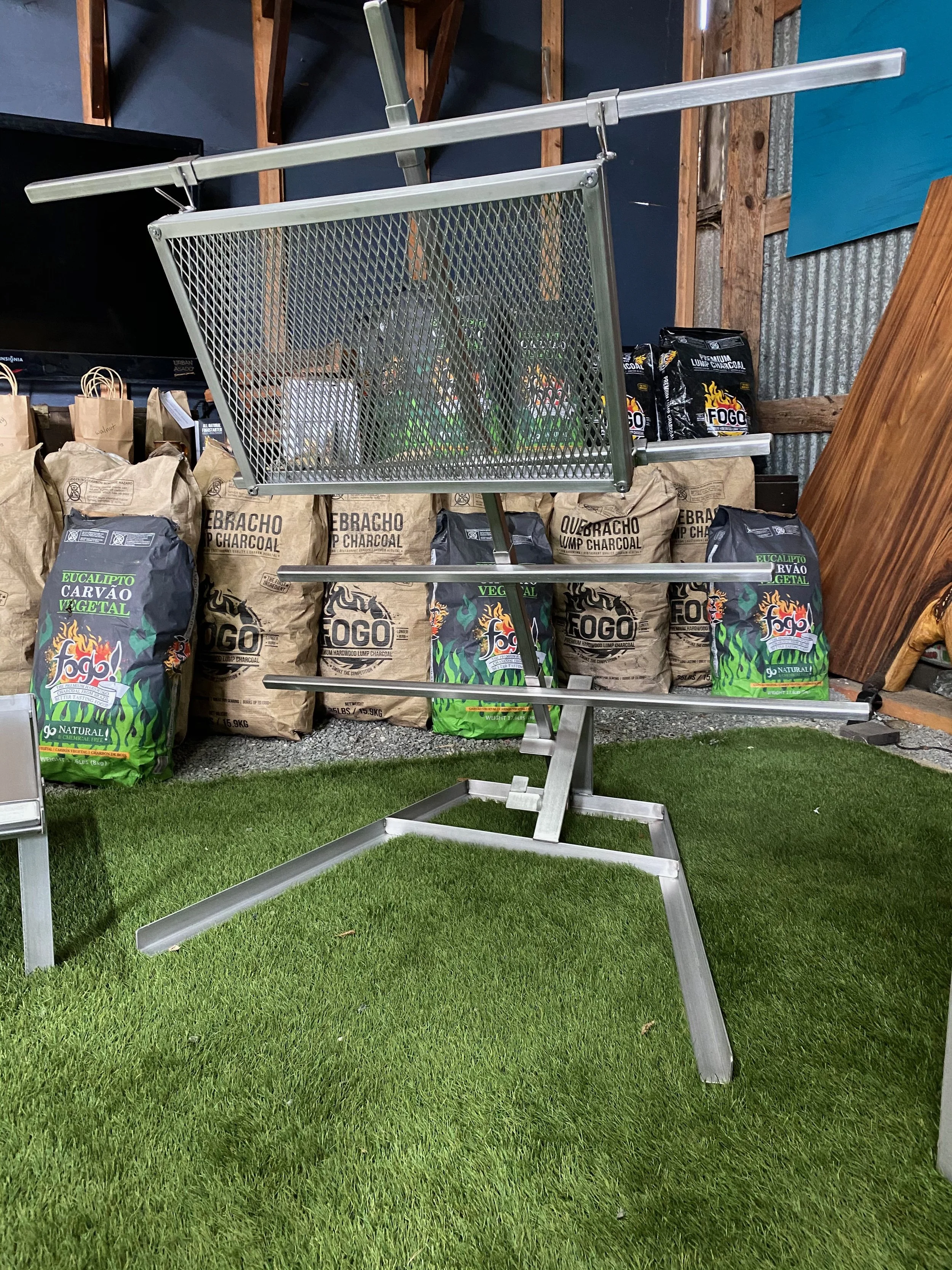 60" Asado Cross With Basket