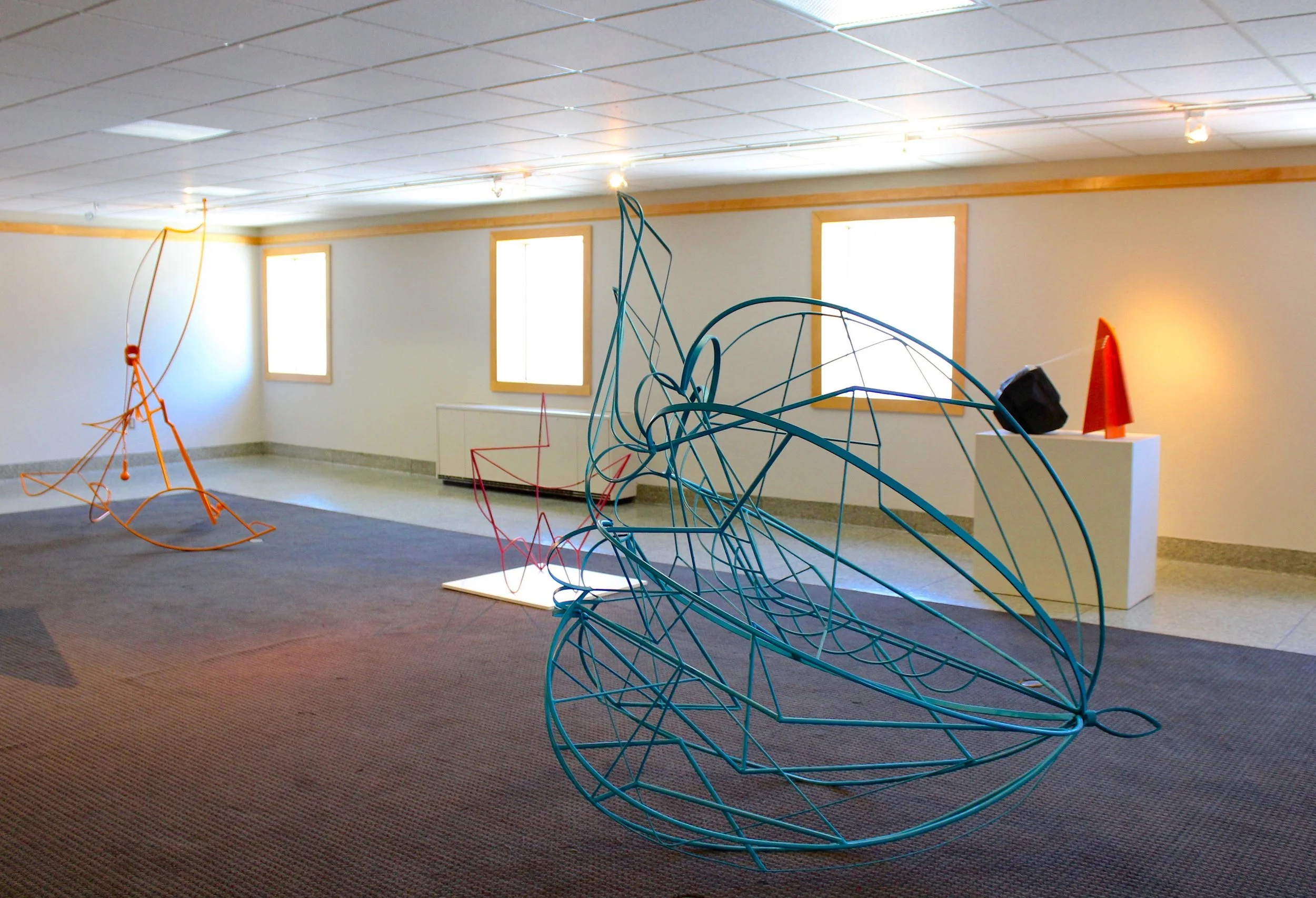This collection of sculpture, was all made at different times, but is rooted in a similar interest. These works are the result of an attempt to trace or externalize internal processes; feelings and impressions of things which do not exist in physical form. Such as the bonds that we experience in personal relationships, different kinds of affect, our impression of sensation, memory etc. Not that I am trying to represent these things, rather the absurdity of how these are things that only exist within ourselves and there is no way (and there will likely never be a way) to compare these internal experiences with others’ internal experiences. In a way, I consider material form, like a memory which re-creates itself each time it is called to experience, so I am making with my hands a visual and physical manifestation of the idea of memory and perception. It can get pretty weird thinking and talking about this phenomena, but at the same time I think most people don't get tired of grappling with the concept. At least I don’t, so I know there will be more work to come as a result.