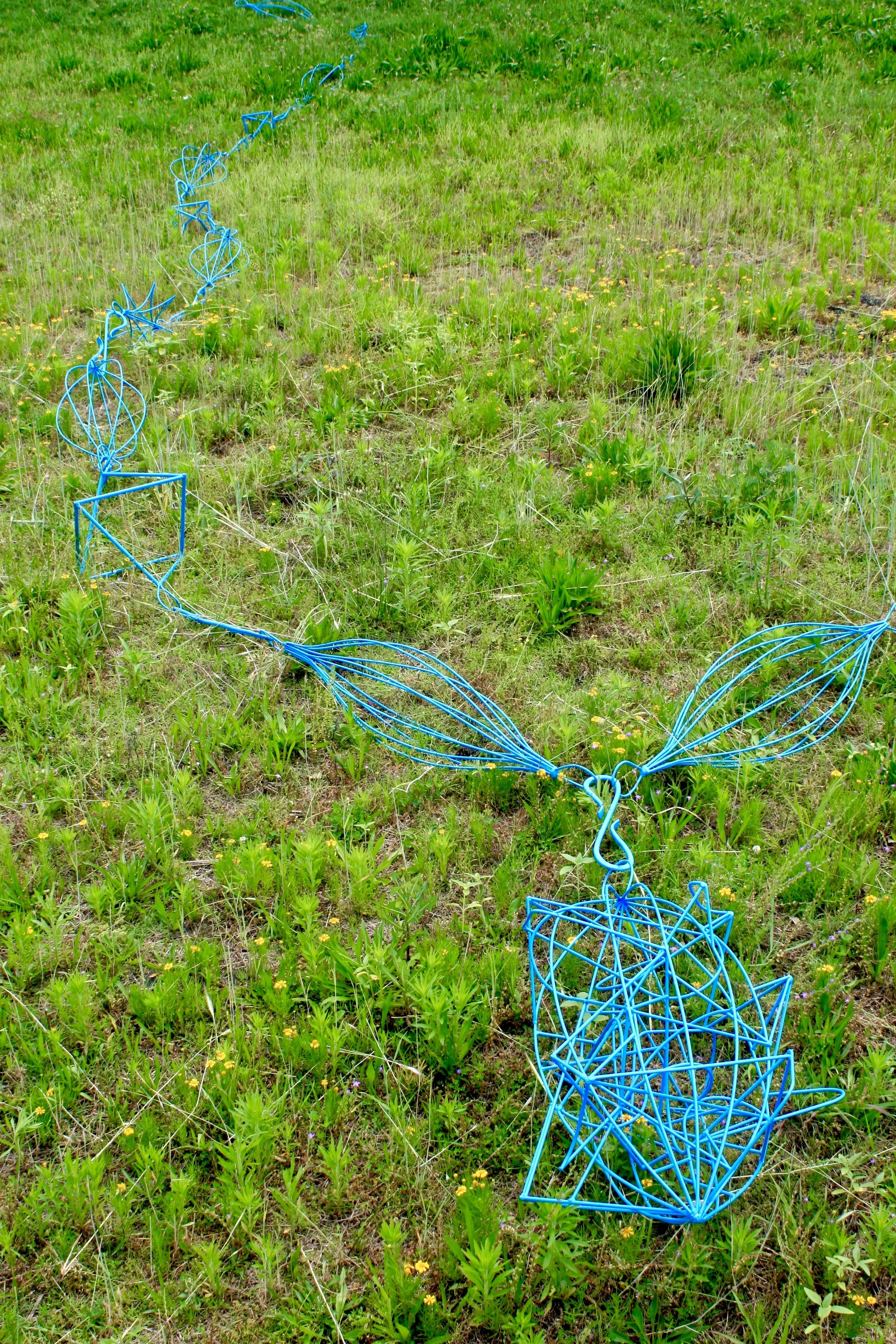 100 Foot Necklace - Blue