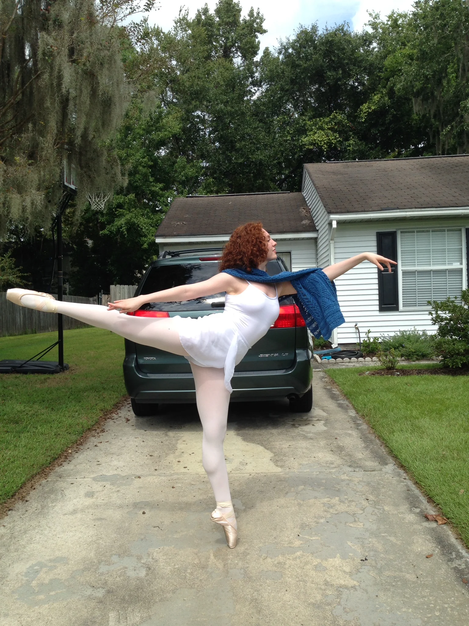 It helps to have a model who is studying to be a professional dancer...