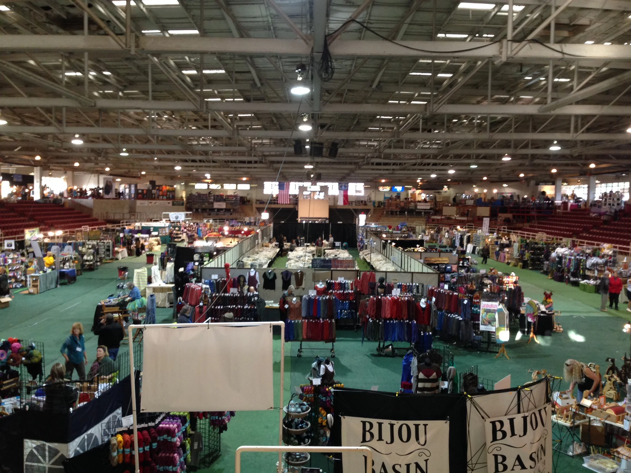 The first day, before opening. Vendors scurrying to make it all perfect before the doors open on SAFF 2014!