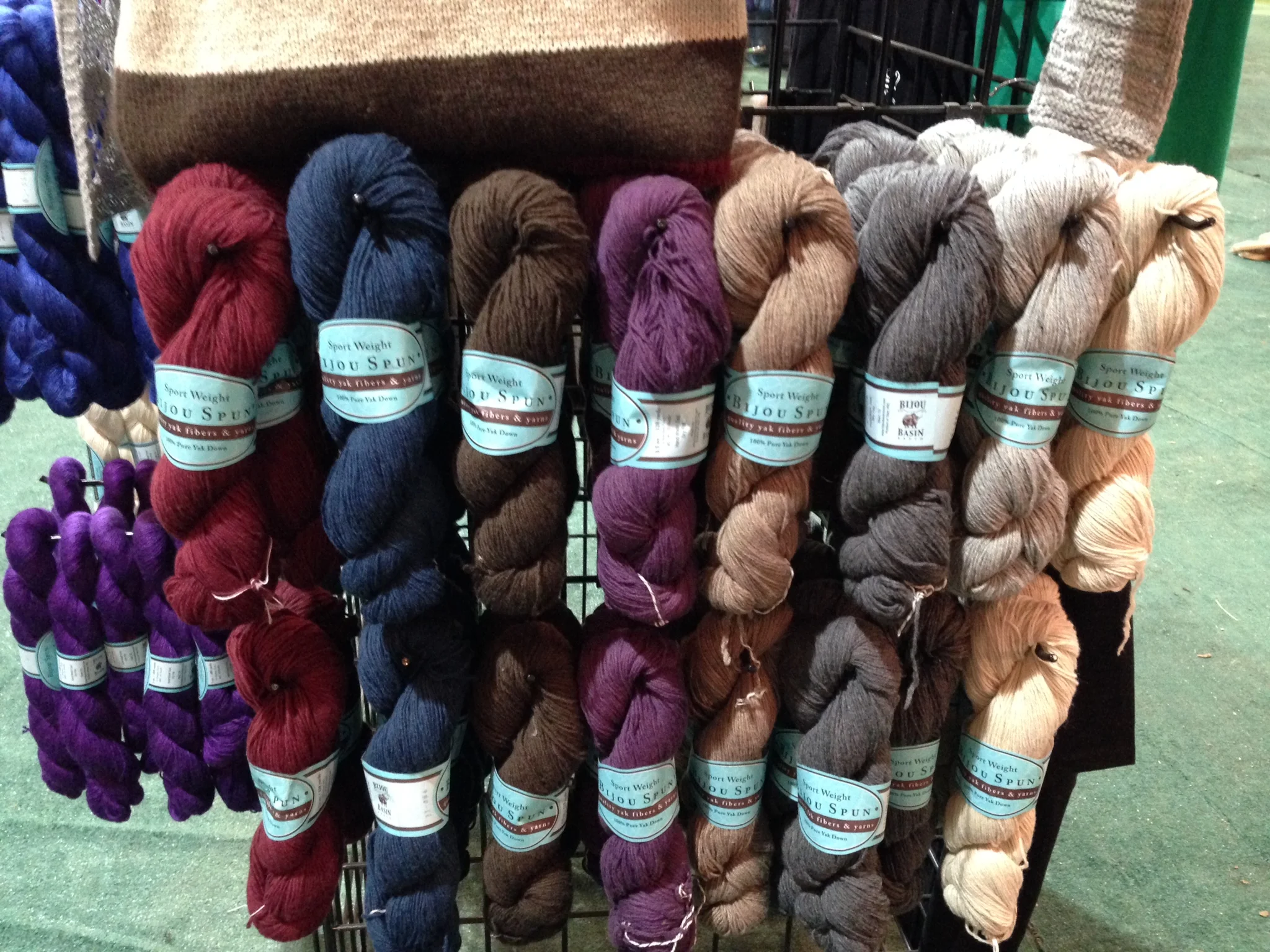 Bijou Basin Ranch, home of this 100% Pure Yak Down yarn, which I had to bring home. (I got cranberry!)