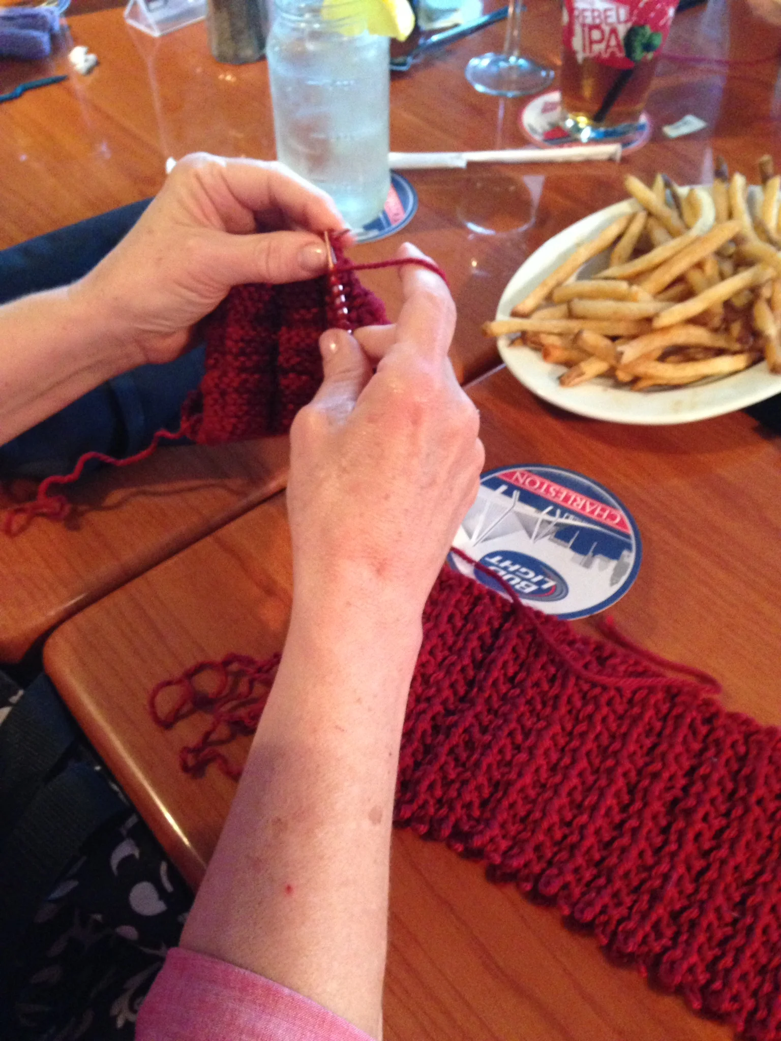 Want to unravel something and knit something new? Why waste time on making a new ball when you can just knit from the old piece!