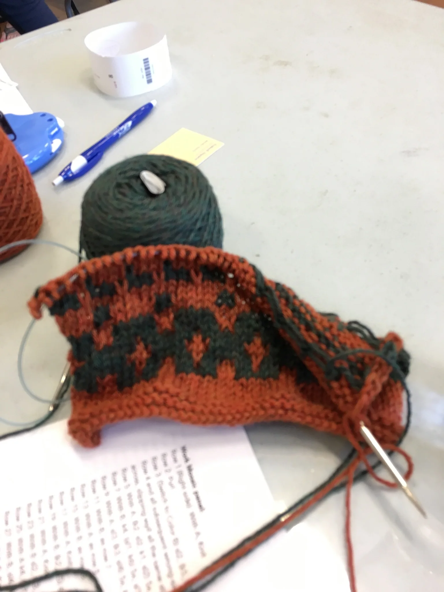 The Burgeon Mosaic Bag in progress.