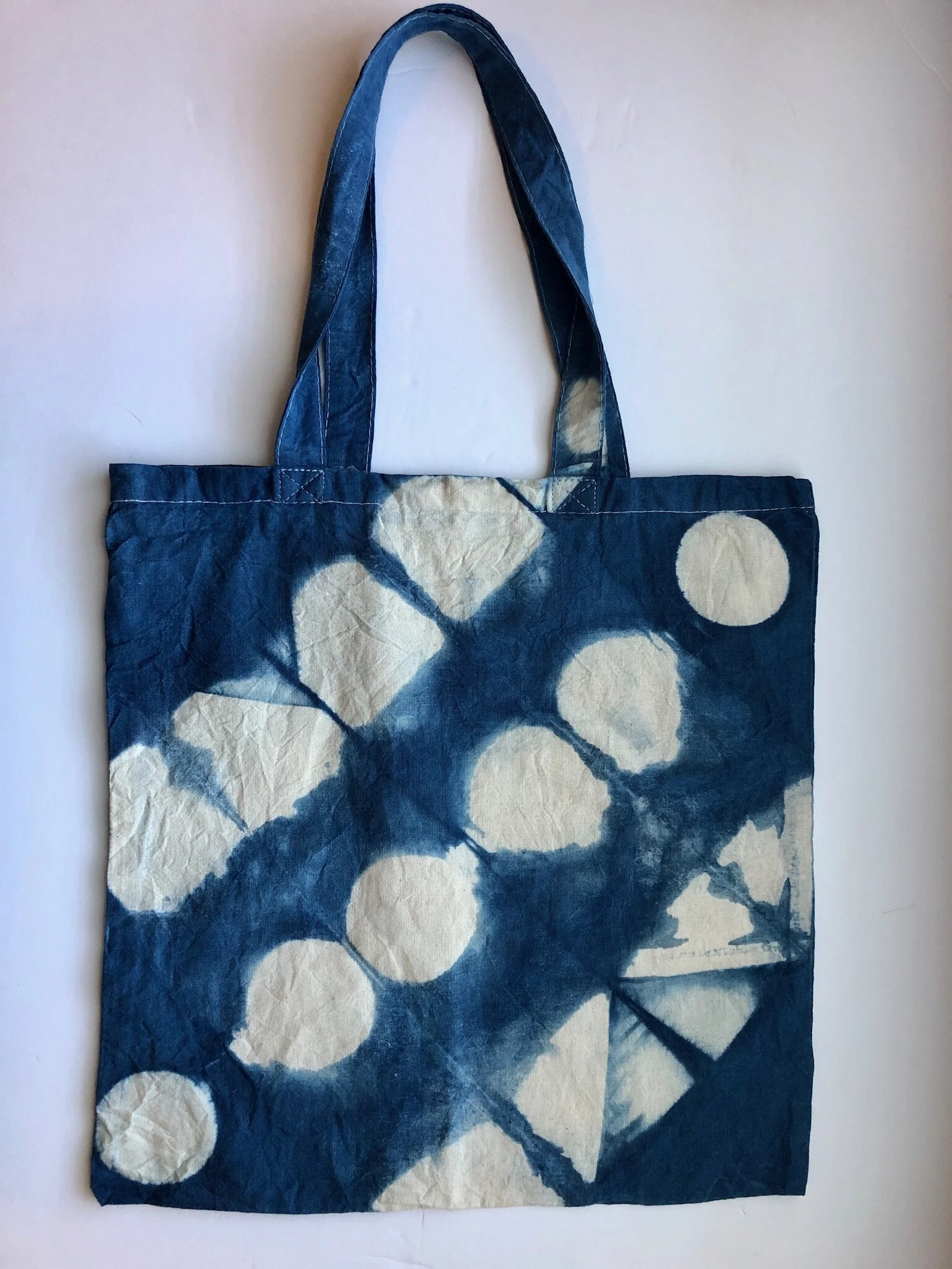 indigo tote bag