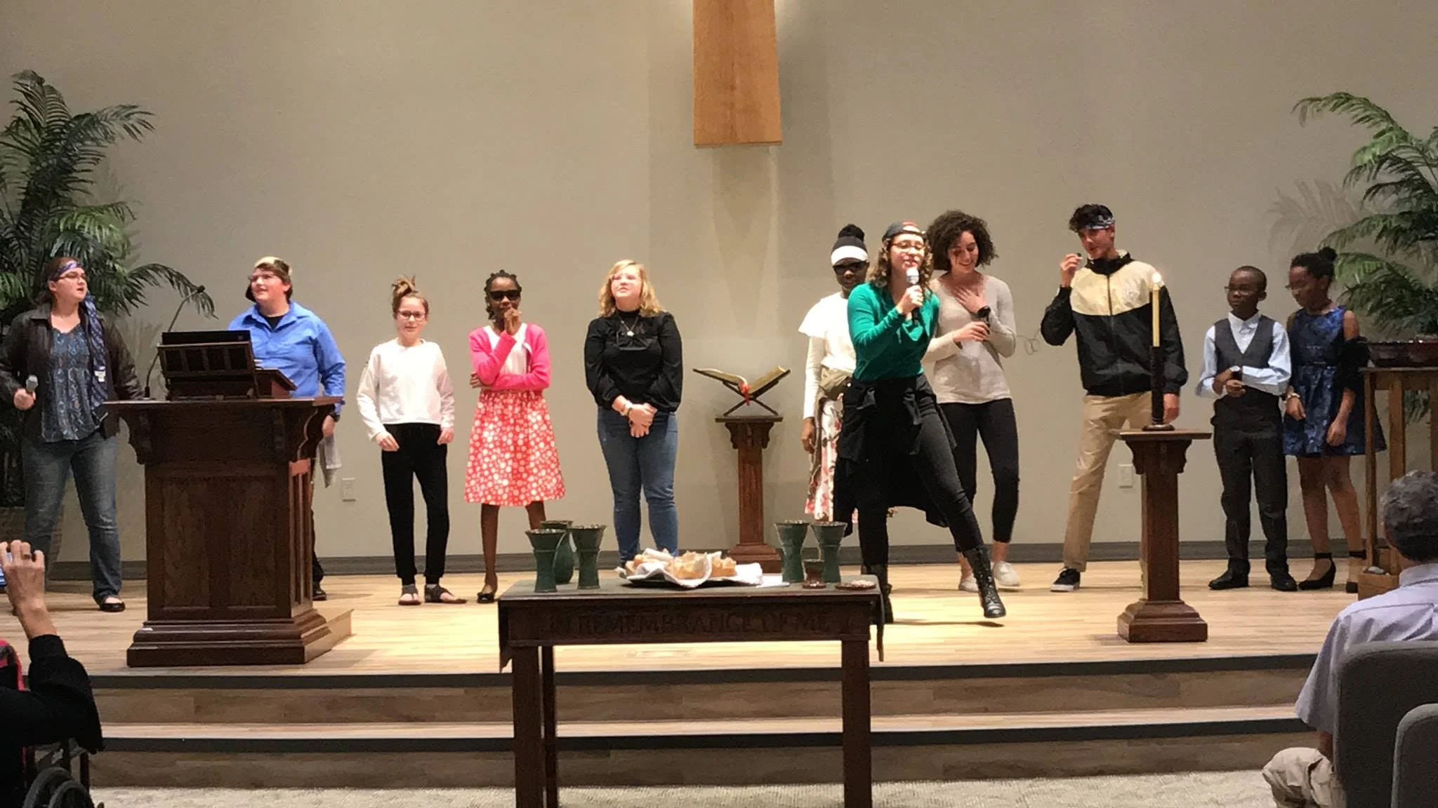 Youth rapping Peace’s mission statement