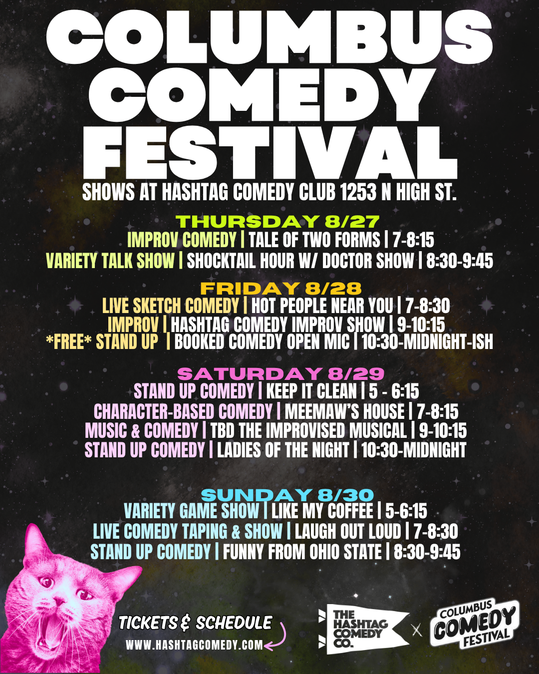 Columbus Comedy Festival at Hashtag Comedy Club in Columbus Ohio