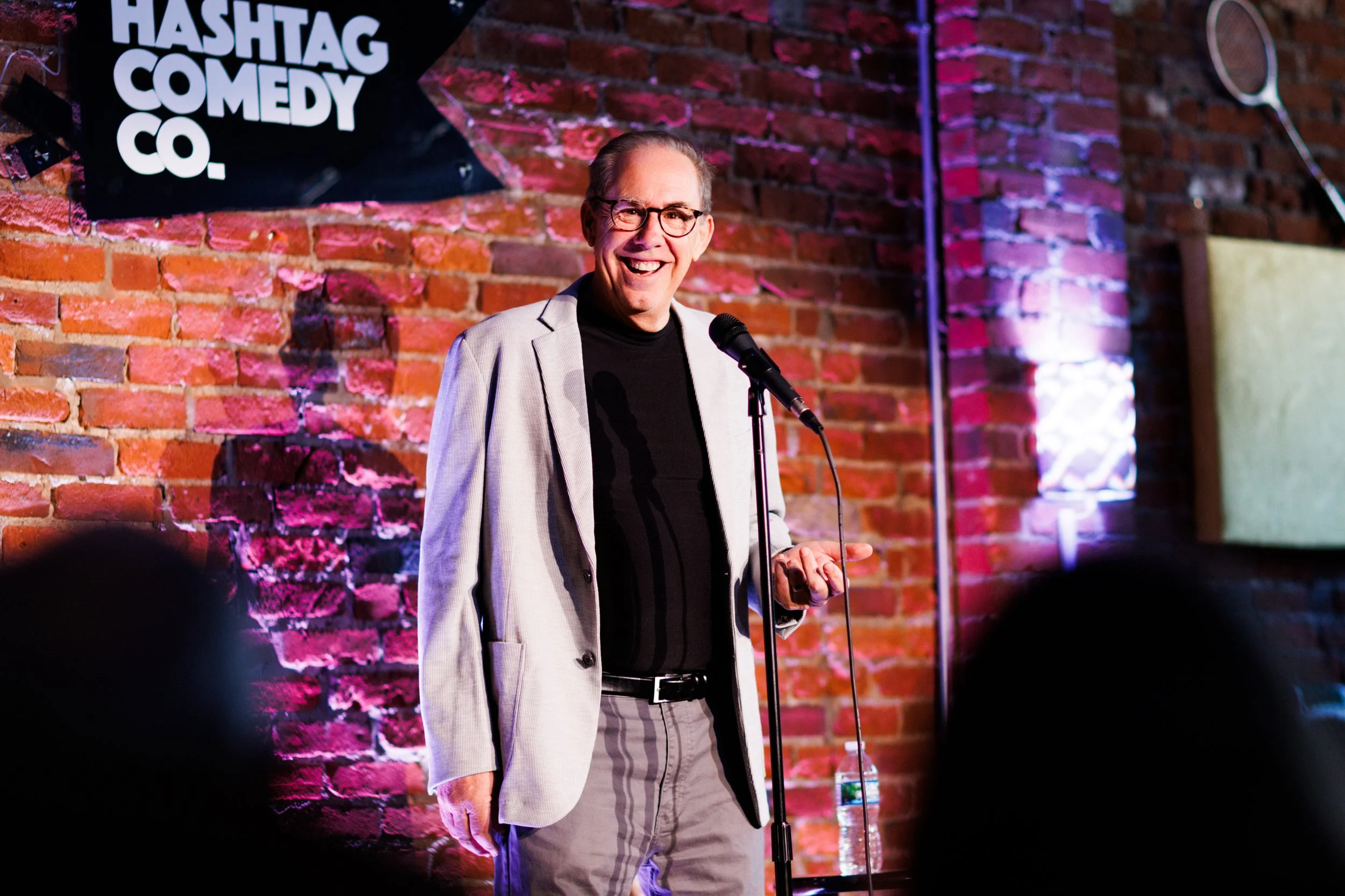 Comedians performing at Hashtag Comedy Club Columbus comedy open mic.