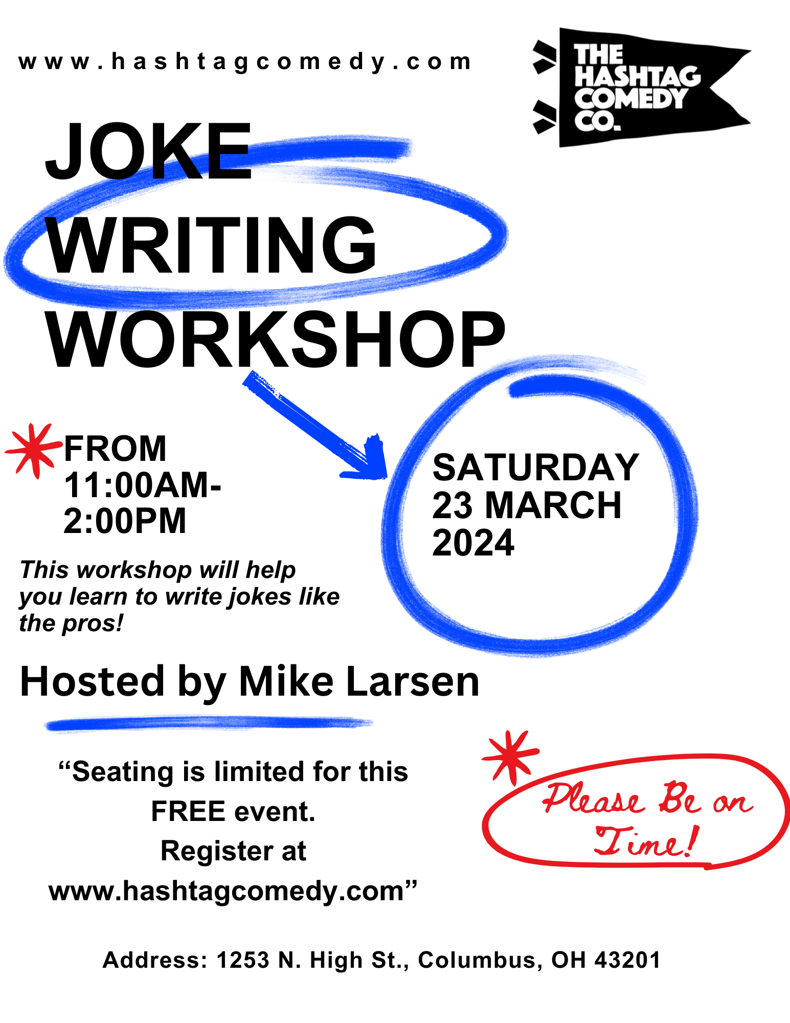 Hashtag Comedy Joke Writing Workshop — The Hashtag Comedy Club
