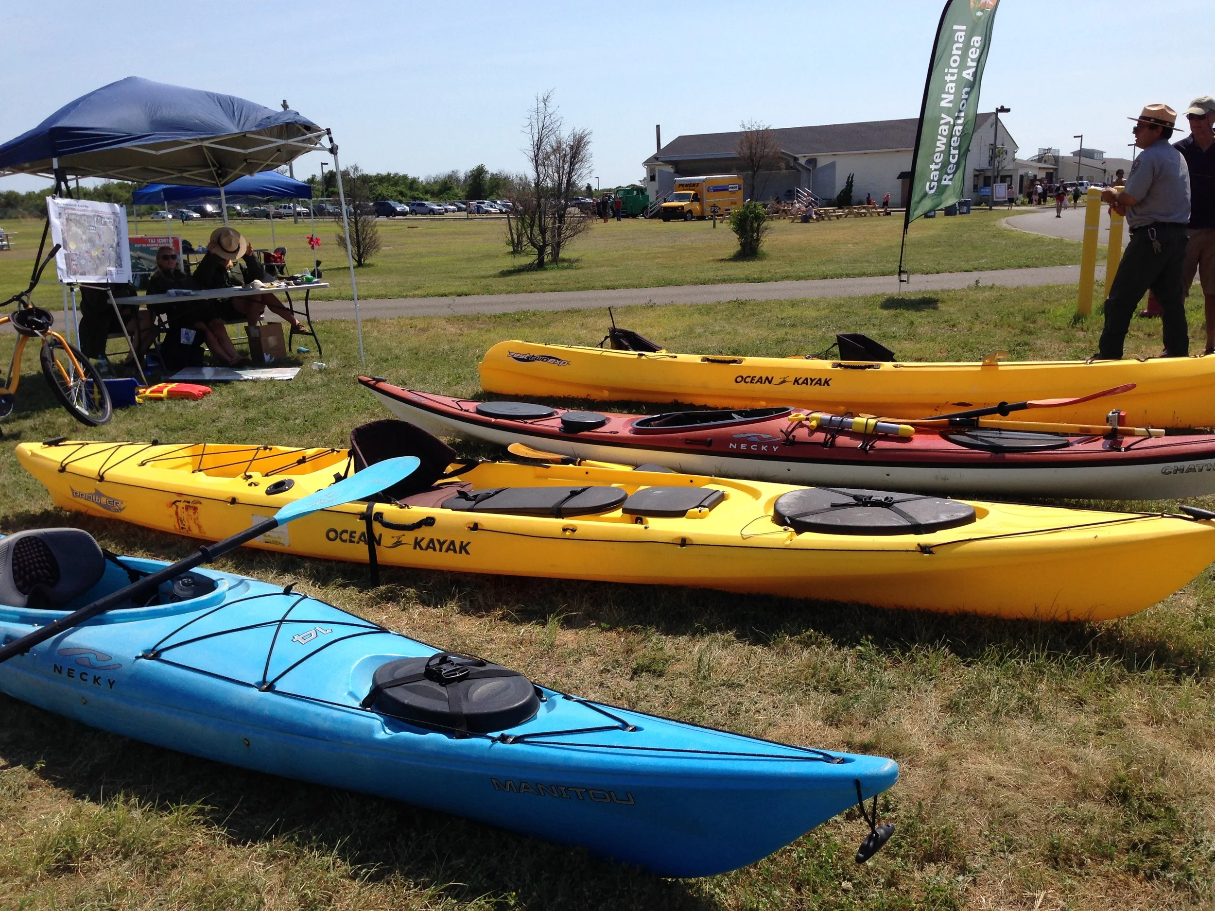 Learn to kayak with the National Park Service's Urban Park Rangers.