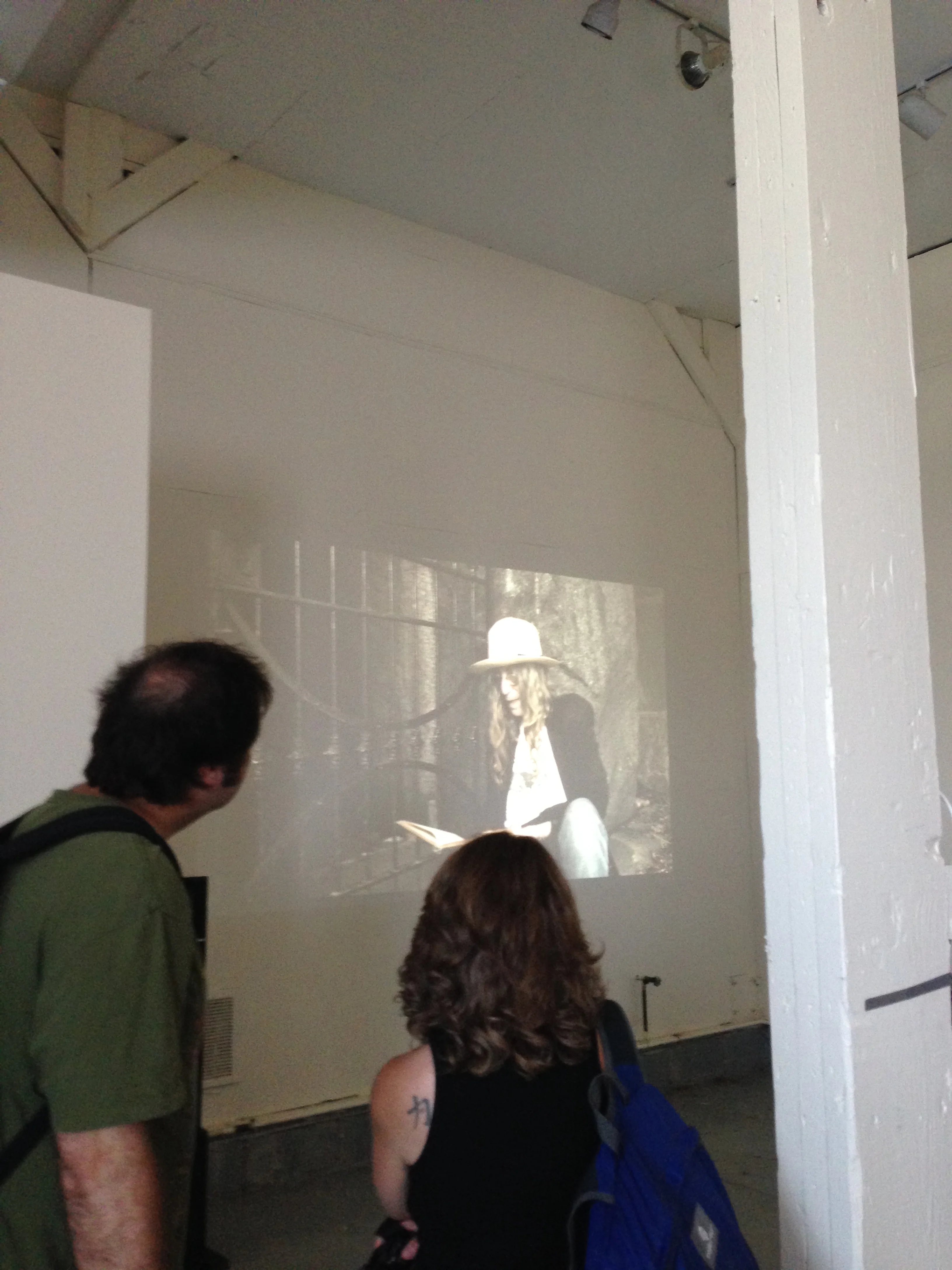 Listening to Patti Smith recite Walt Whitman poems.