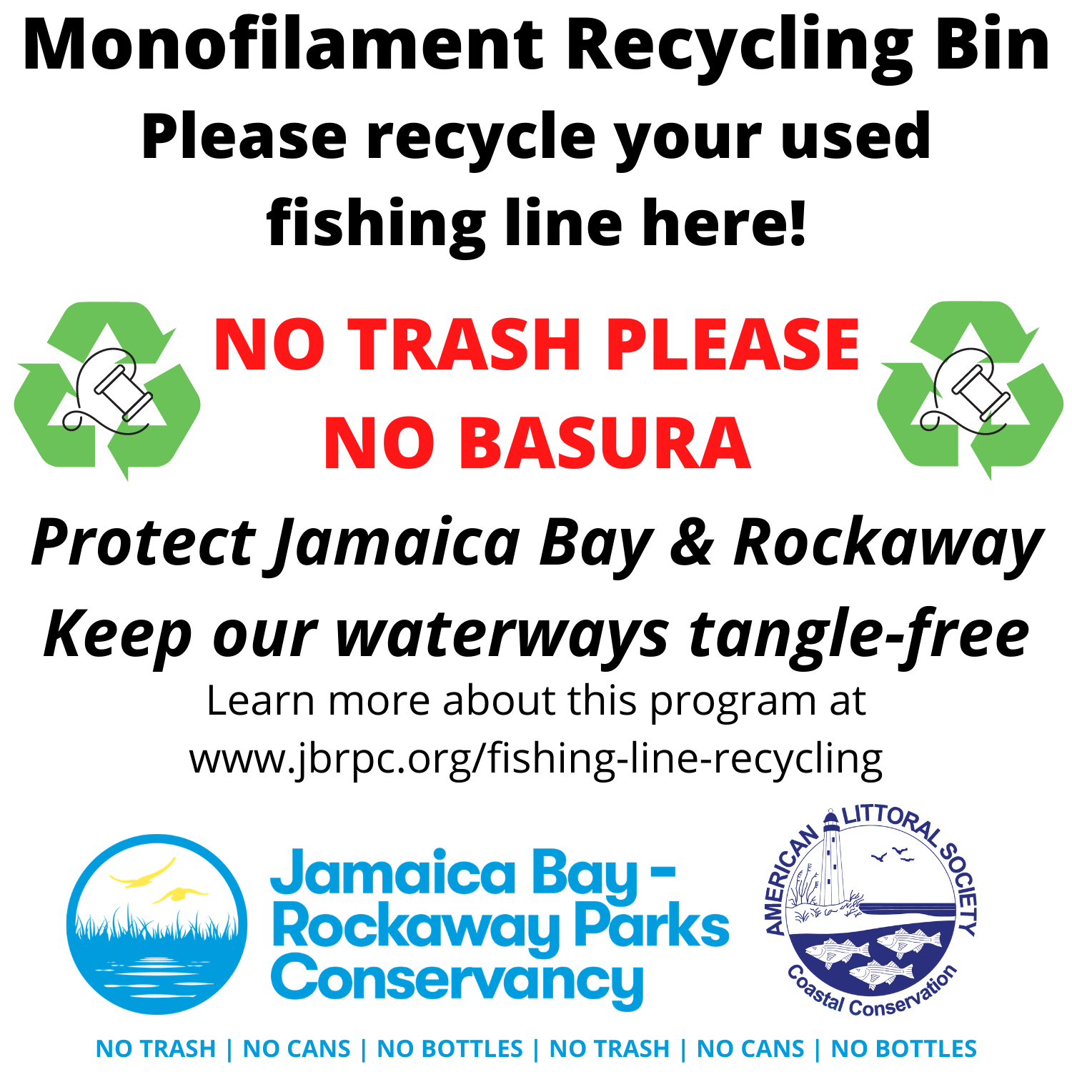 Fishing Line Collection & Recycling Program — Jamaica Bay-Rockaway Parks  Conservancy