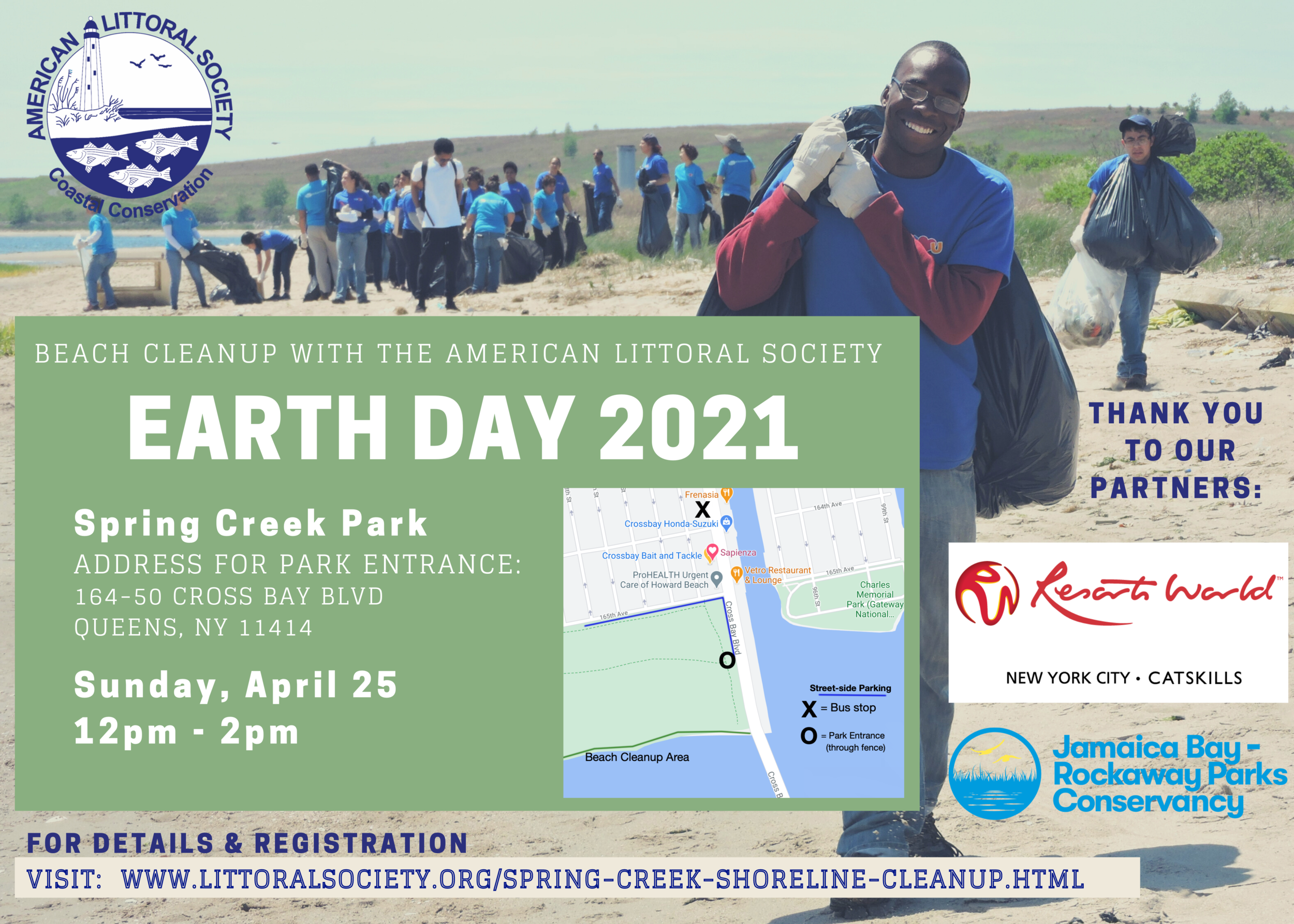 Shoreline Cleanup at ​Spring Creek Park in NYC — Jamaica Bay