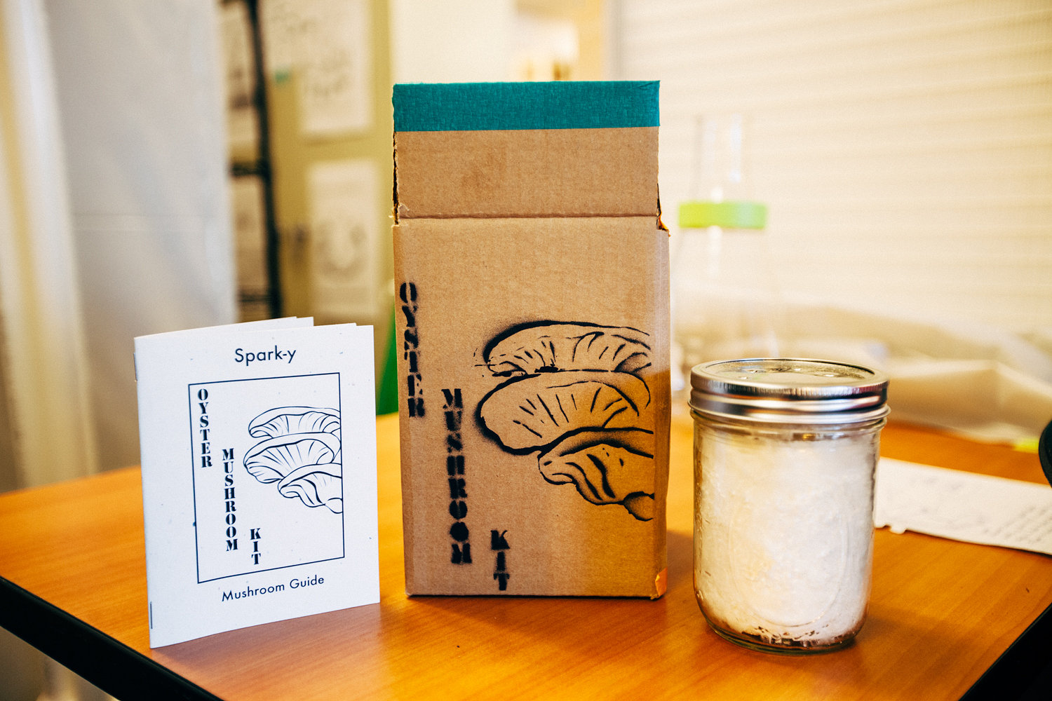 Spark-Y Student made mushroom growing kit.