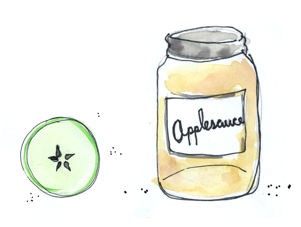 Our favorite apples for sauce are Cortlands, McIntosh and Gala apples. We toss in a one or two green Granny Smith for a hint of tartness.