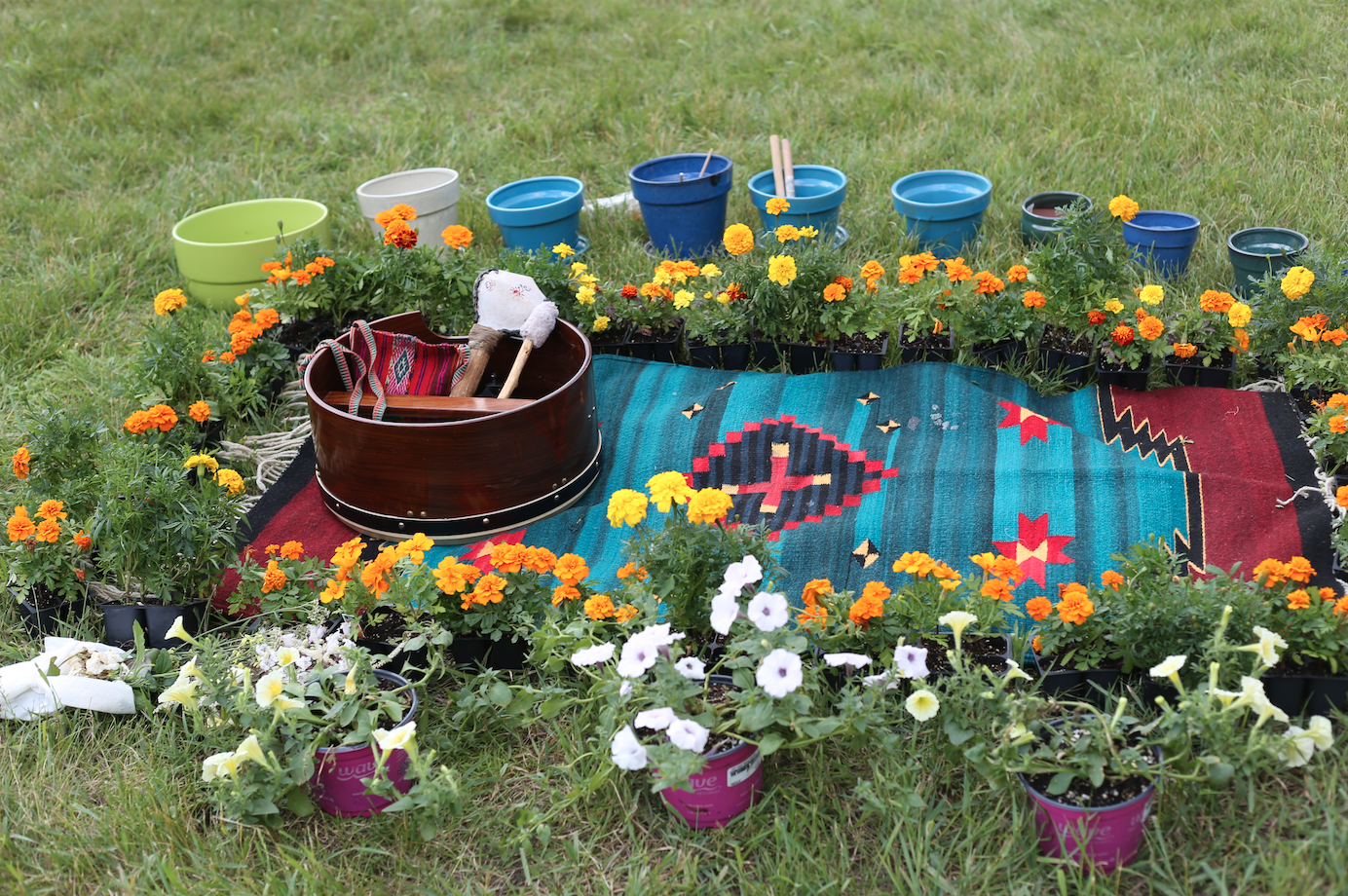 clay pot orchestra & marigold ring